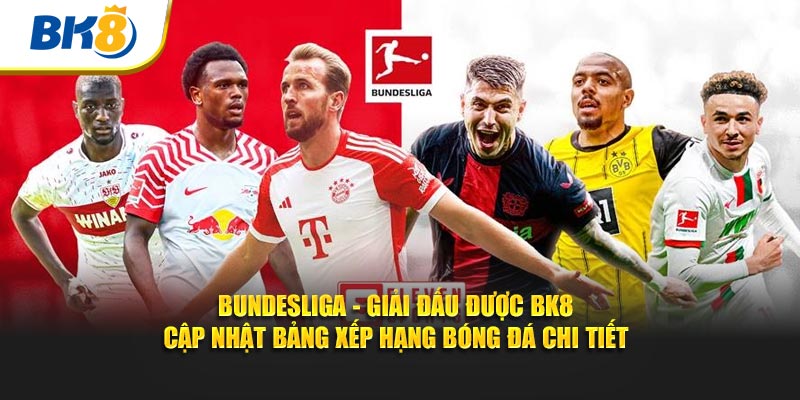 Bundesliga - Giải đấu được BK8 cập nhật bảng xếp hạng bóng đá chi tiết