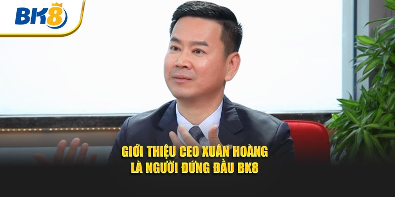 Giới thiệu CEO Xuân Hoàng là người đứng đầu BK8